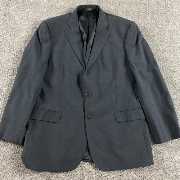 Brooks Brothers 346 Stretch Suit Men's 45R Pants 38x33 Measures 38x30 Gray - Picture 2 of 16